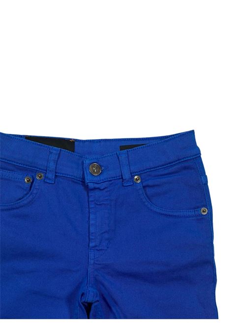 Blue cotton Bermuda shorts for children DONDUP | DMBE57C/SUBLU ELETTRICO